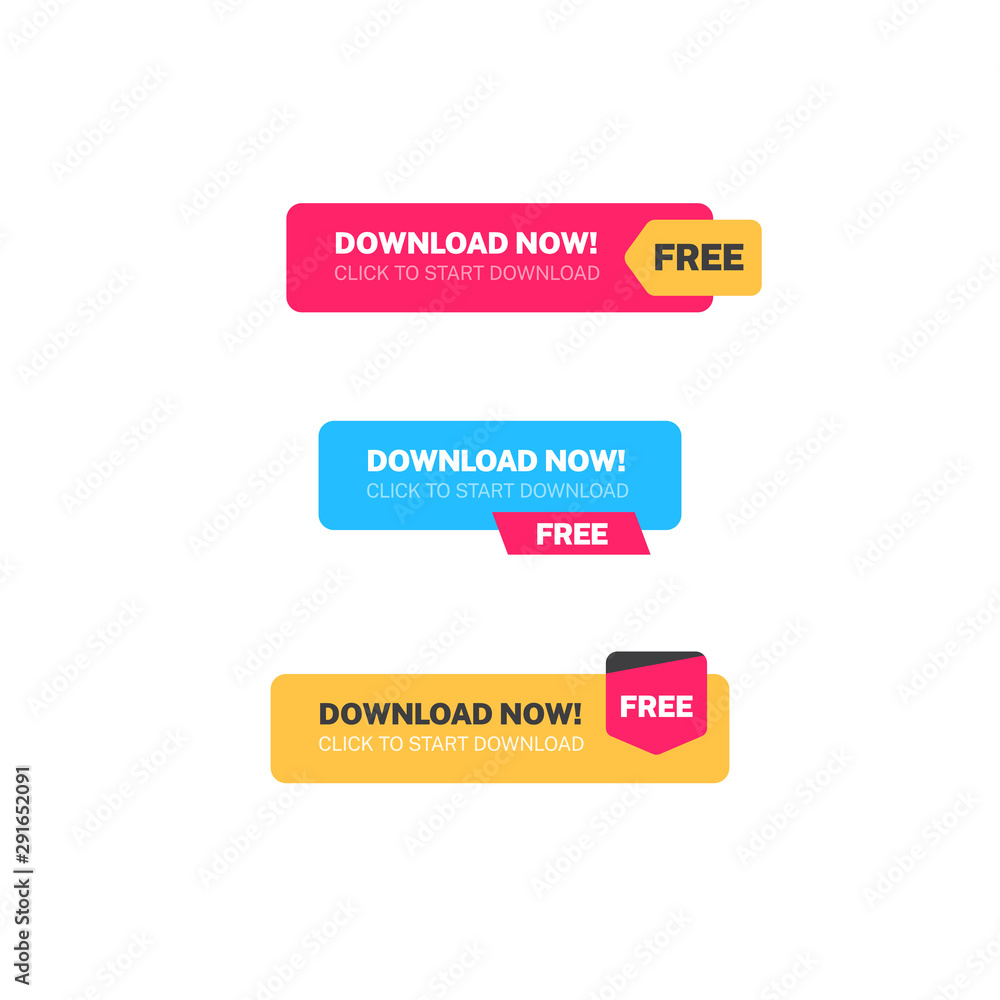 Download Now Free Flat Web Buttons Download Now Free Flat Web Buttons