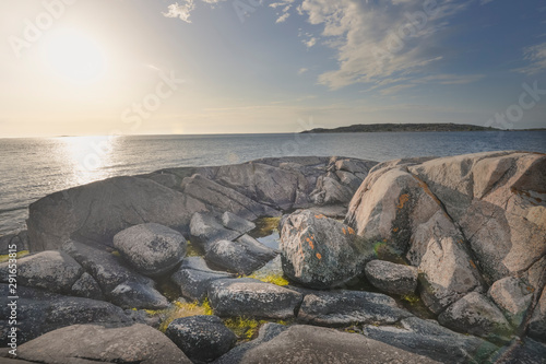 Sea landscape of baltic sea.Finnish archipelago.