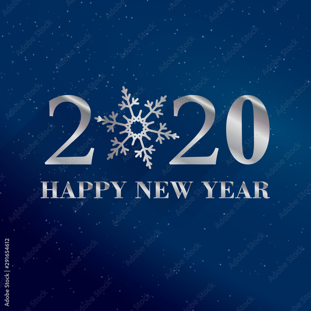 Vector illustration of happy new year 2020. Banner new year sale Vector illustration of happy new year 2020. Banner new year sale
