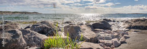 Sea landscape of baltic sea.Finnish archipelago.