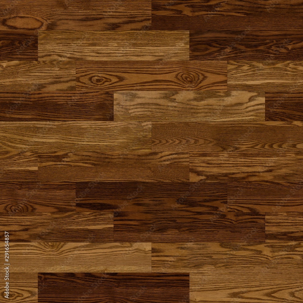 Fototapeta premium Seamless wood parquet texture linear deep brown