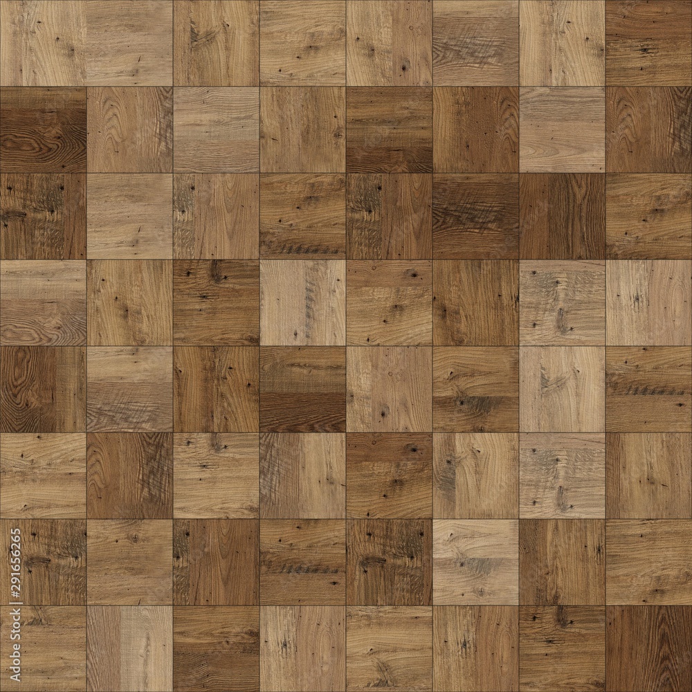 Seamless wood parquet texture chess dirty brown Seamless wood parquet texture chess dirty brown
