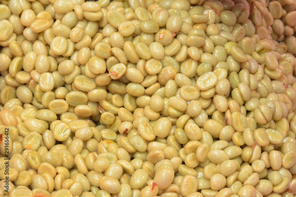 Coffee beans,In the ferment and wash method of wet processing