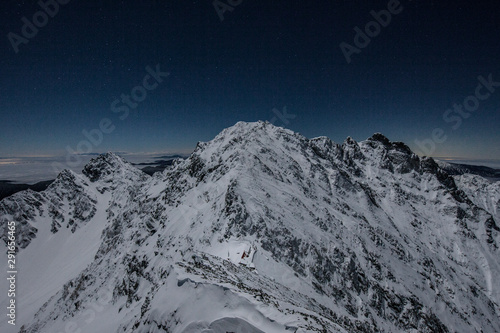 月明かりの穂高