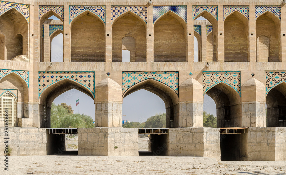 Khaju historical bridge, Isfahan, Iran