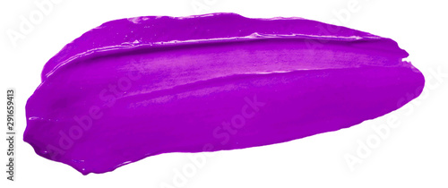 Vector purple glossy paint texture isolated on white - acrylic banner for Your design