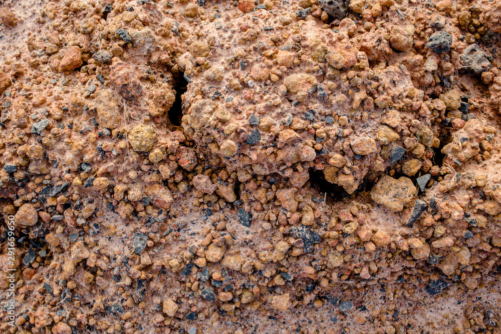 Top view of red soil earth background, mars seamless natural background Top view of red soil earth background, mars seamless natural background