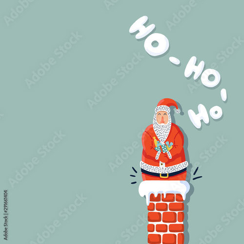 santa claus vector cute haracter merry christmas