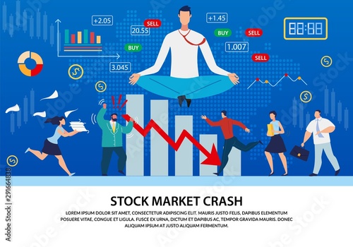 Stock Market Analytics, Forex Crash Text Poster