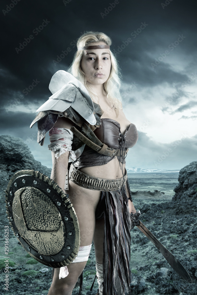 Obraz premium woman gladiator/Ancient warrior