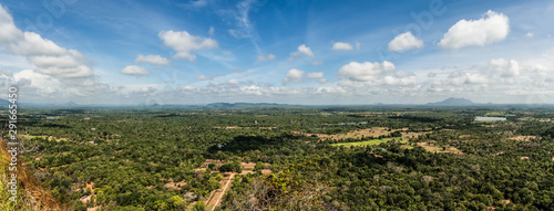 Panoramic view from Sigiriya rock. Sri Lanka.