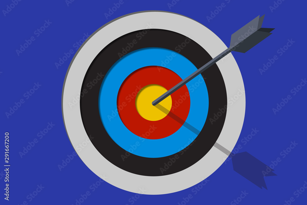 Target with arrow, business success concept Target with arrow, business success concept