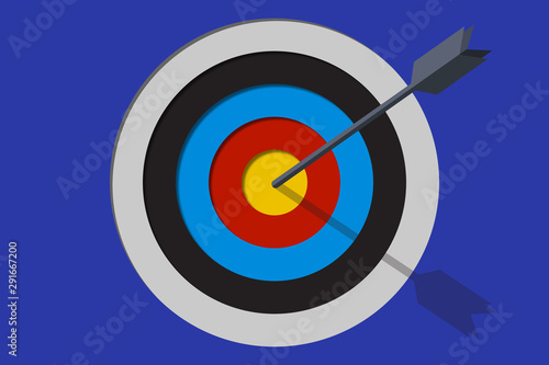 Target with arrow, business success concept
