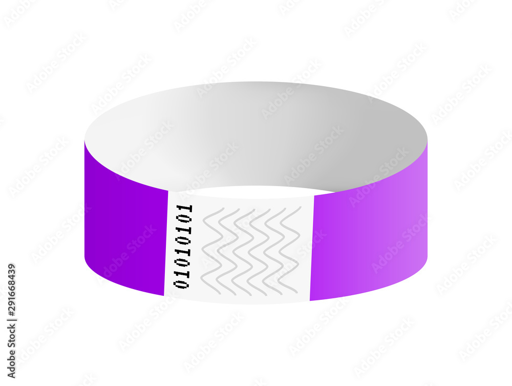 Design template of entrance bracelet at concert Vector Image
