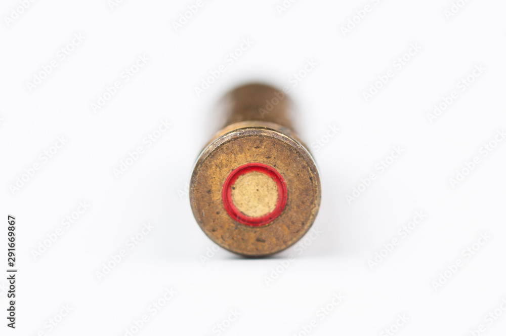 Bullet isolated on white background.Copy space