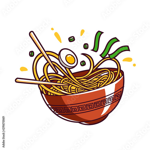 Noodle bowl asia food