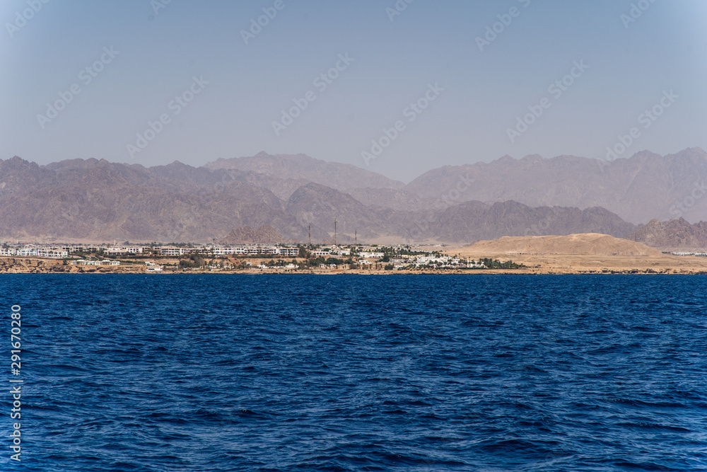 View on the Red sea, Egypt from yacht