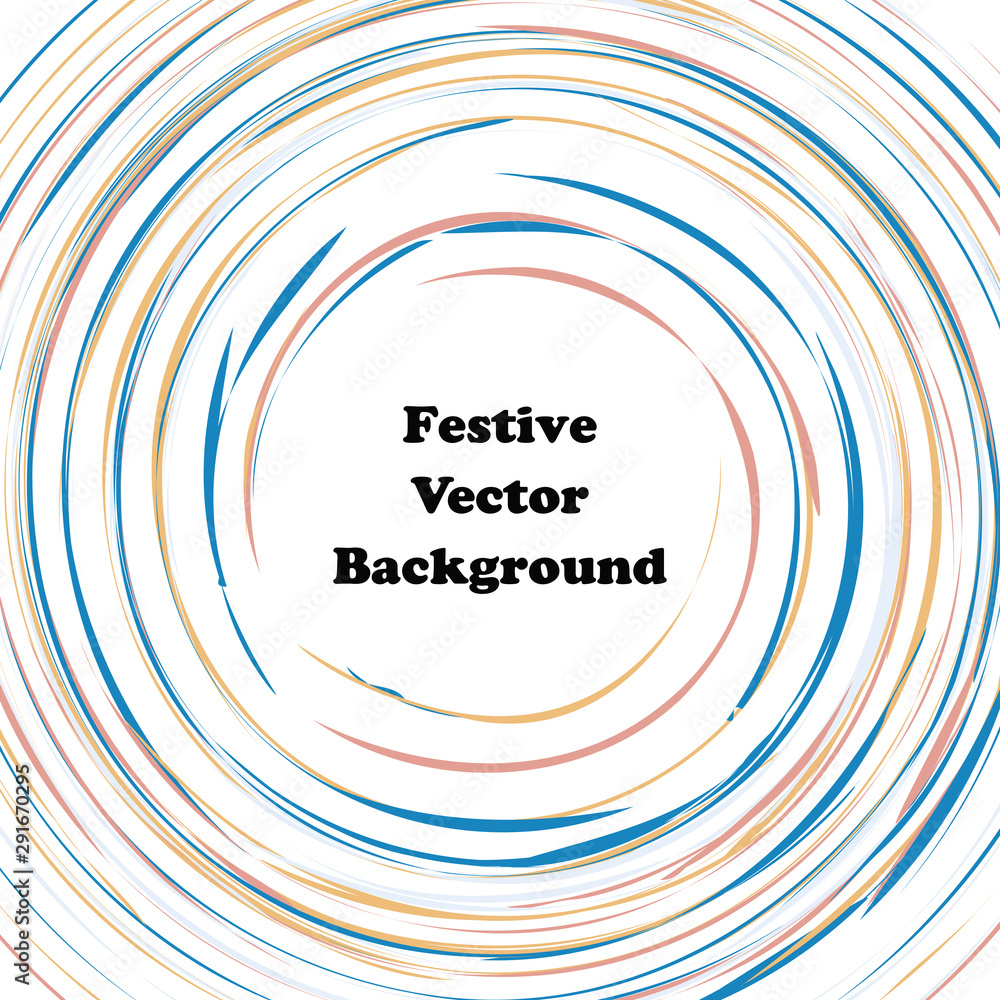 Festive color round line background. Abstract twisted frame linen texture for holiday, postcard, poster, website, carnival, birthday, children's party. Spiral line cover mock-up. Wedding card layout Festive color round line background. Abstract twisted frame linen texture for holiday, postcard, poster, website, carnival, birthday, children's party. Spiral line cover mock-up. Wedding card layout