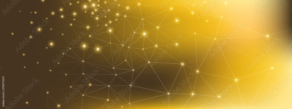 High Technology Abstract. Data Stream. Gold Dots High Technology Abstract. Data Stream. Gold Dots
