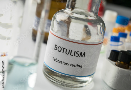 Εκτύπωση καμβά Botulism samples in laboratory, conceptual image