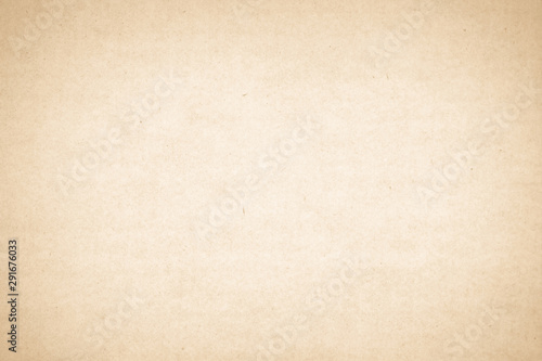 Brown recycled craft paper texture as background. Cream paper texture, Old vintage page or grunge vignette. Pattern rough art creased grunge letter. Hardboard with copy space.