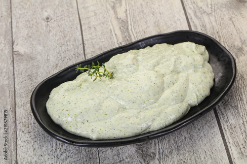 Cottage cream snack with herbs