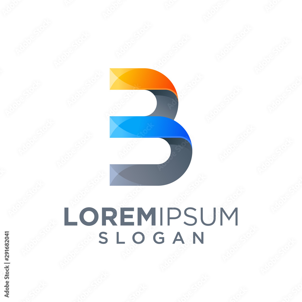 letter b logo design vector illustration letter b logo design vector illustration