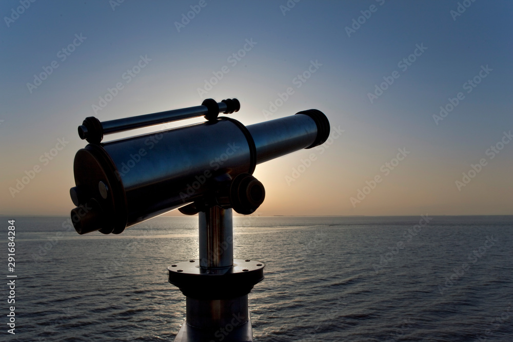 Telescope facing Atlantic ocean Telescope facing Atlantic ocean
