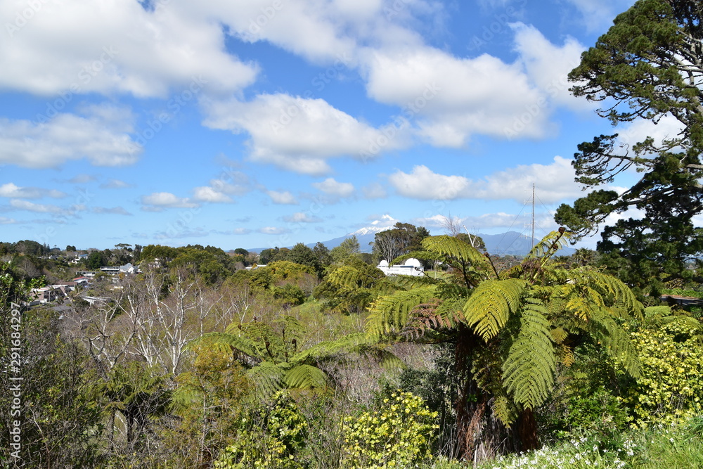 The landscape in New Plymouth, North Island, New Zealand