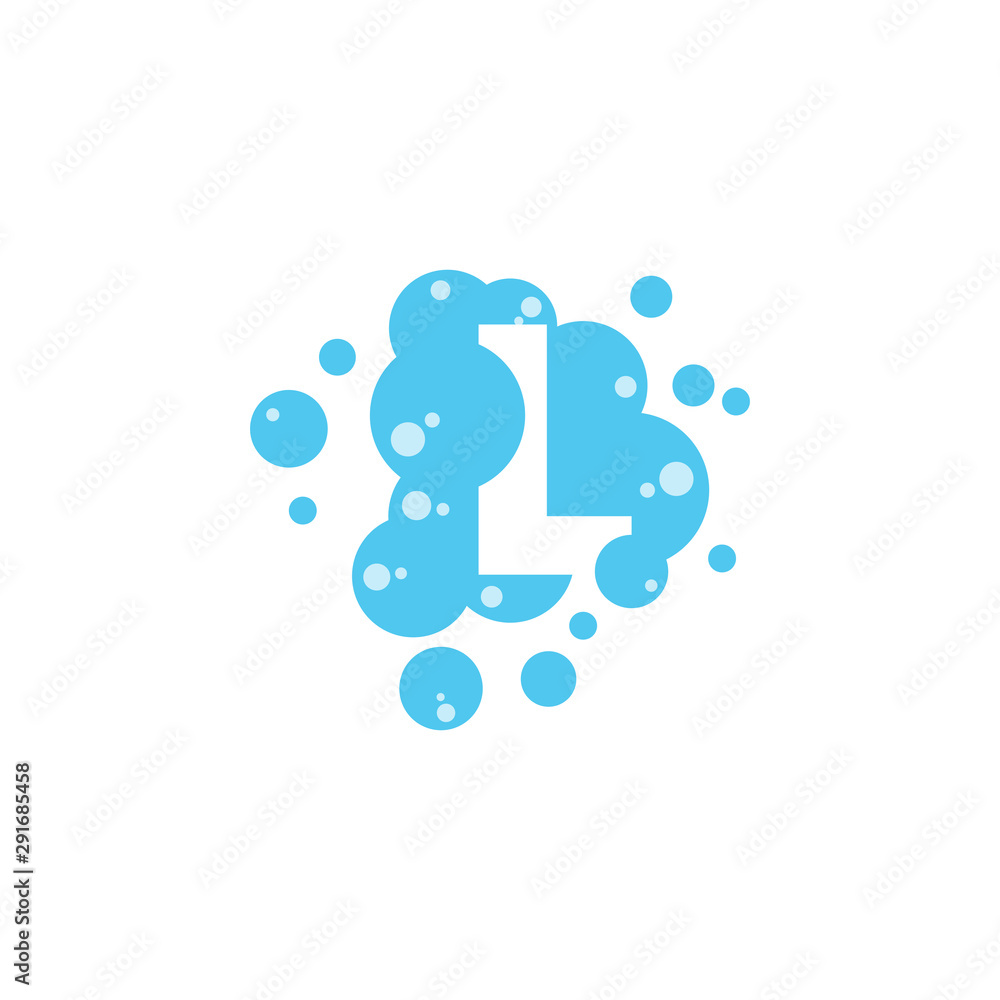 Bubble with initial letter l graphic design template Bubble with initial letter l graphic design template