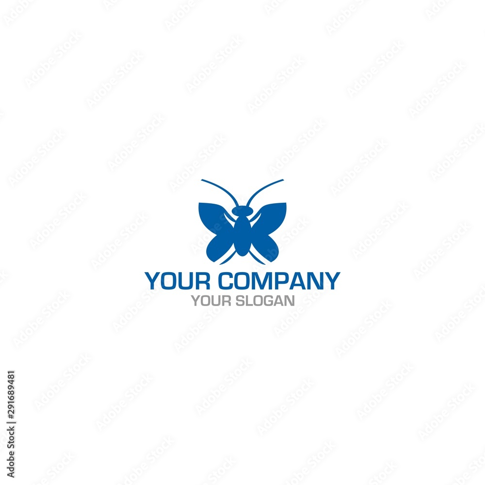 Blue Insect Logo Design Vector Blue Insect Logo Design Vector