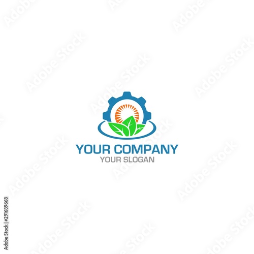 Fresh Farm Engineering Logo Design Vector