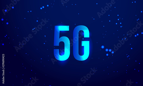 Abstract 5G technology banner 