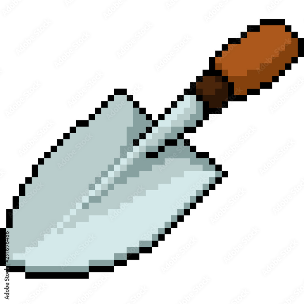 vector pixel art shovel vector pixel art shovel