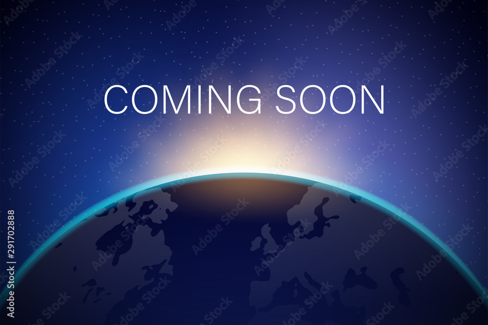 Fototapeta premium Coming Soon text on Dark Background with motion effect. Design Concept for sale, business advertising, web, promotion announce, poster, banner.