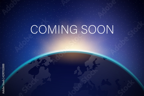 Coming Soon text on Dark Background with motion effect. Design Concept for sale, business advertising, web, promotion announce, poster, banner.