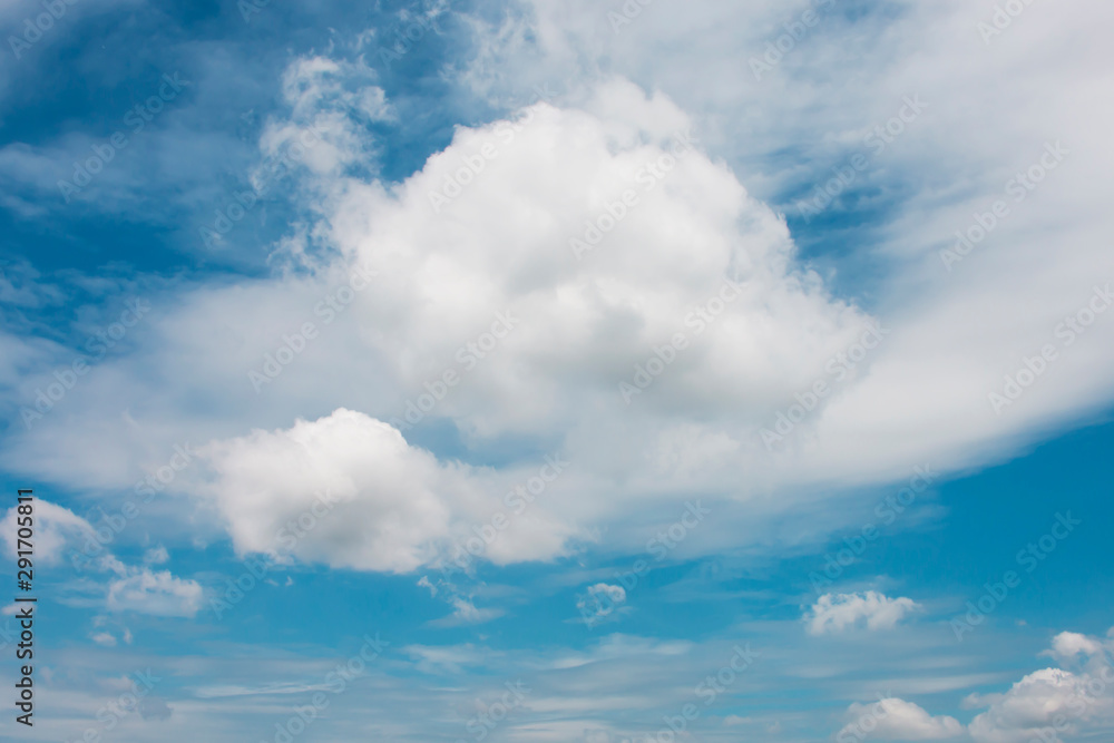 The soft white cloud in the sky. The soft white cloud in the sky.