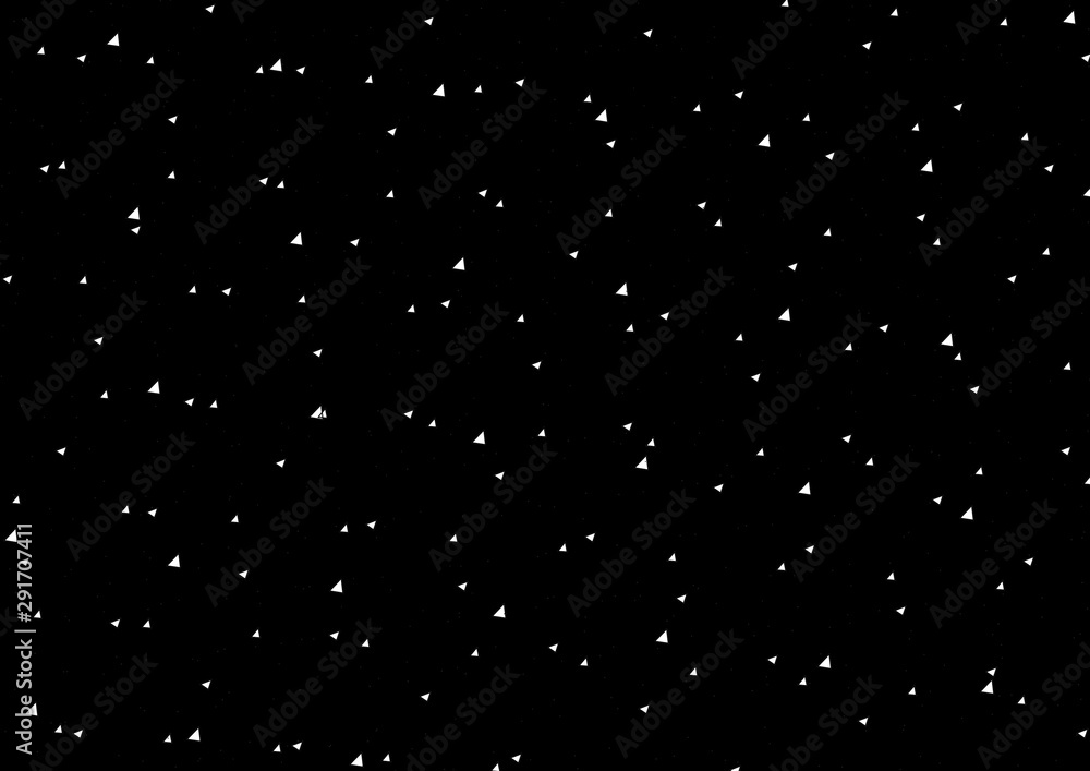 White dots on a black background