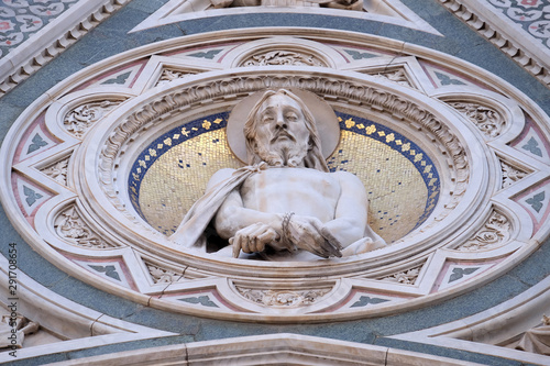 Christ Bound, Portal of Cattedrale di Santa Maria del Fiore (Cathedral of Saint Mary of the Flower), Florence, Italy  photo