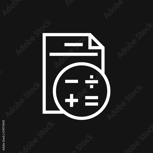 Accounting vector icon. Business and financial symbol