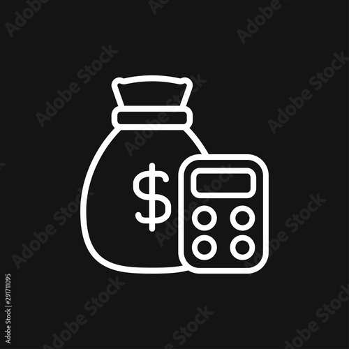 Accounting vector icon. Business and financial symbol