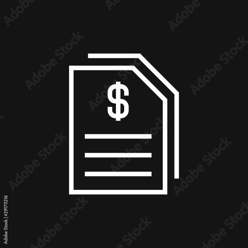 Accounting vector icon. Business and financial symbol