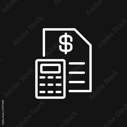 Accounting vector icon. Business and financial symbol