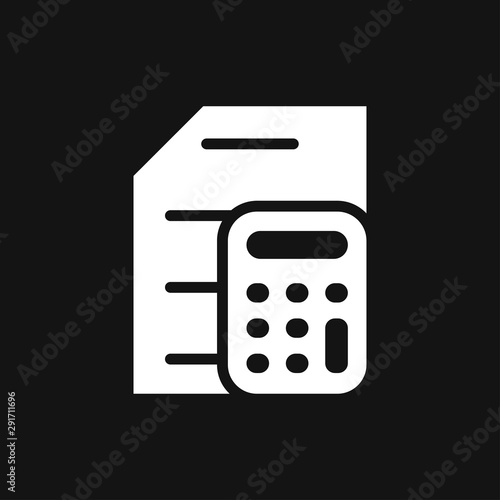 Accounting vector icon. Business and financial symbol