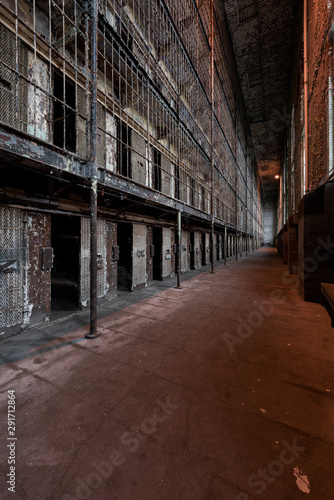 Steel Jail Cell Blocks - Abandoned Ohio State Reformatory Prison - Mansfield  Ohio