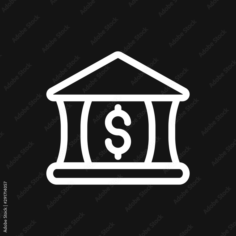 Bank icon design template. Vector icon, symbol Bank icon design template. Vector icon, symbol