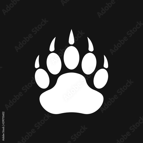 Bear icon. Vector concept illustration for design.