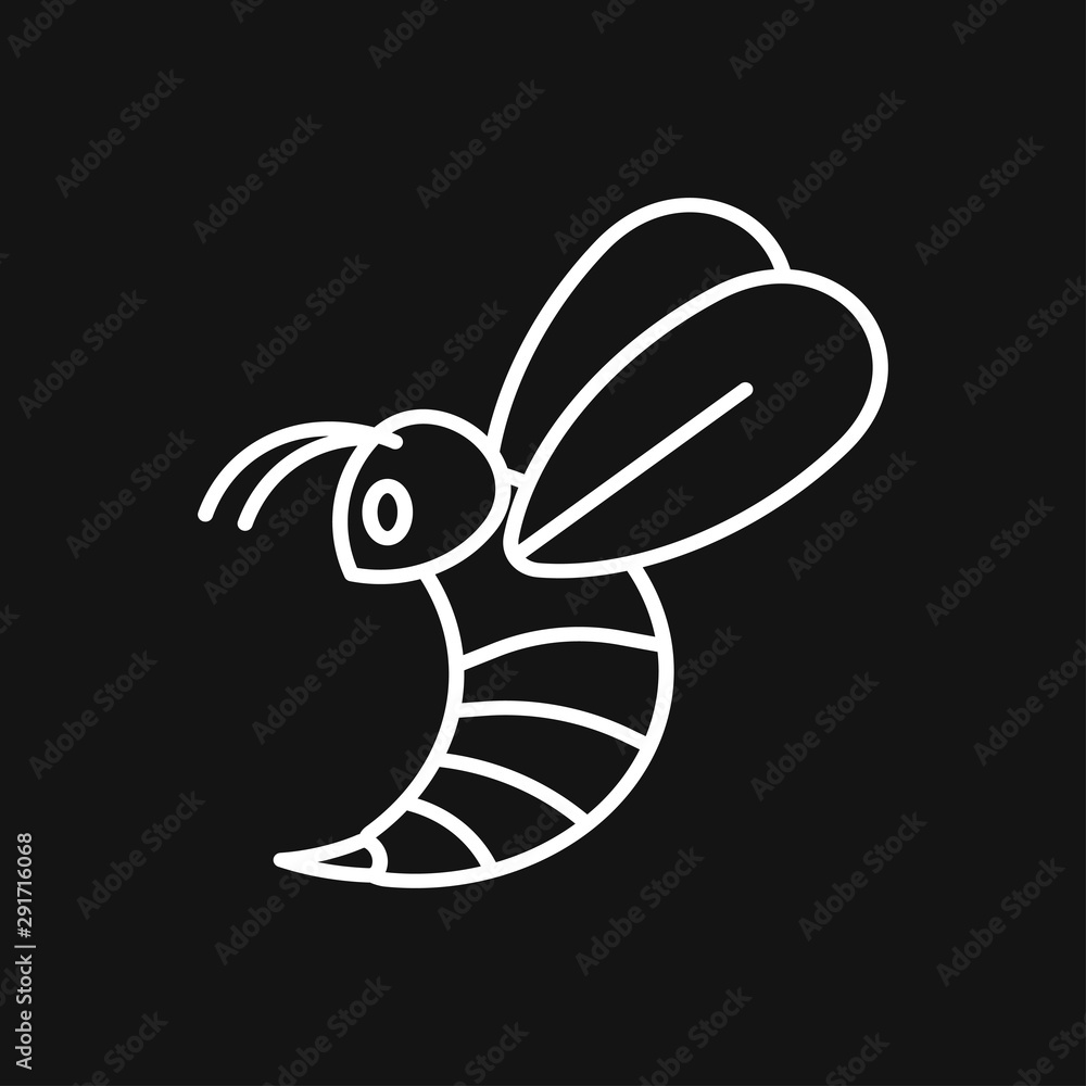 Honey bee icon. Farm animal sign. Graph symbol Honey bee icon. Farm animal sign. Graph symbol