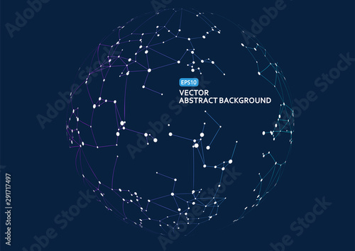 point and line composed world map,representing the global,Global network connection,international meaning.	