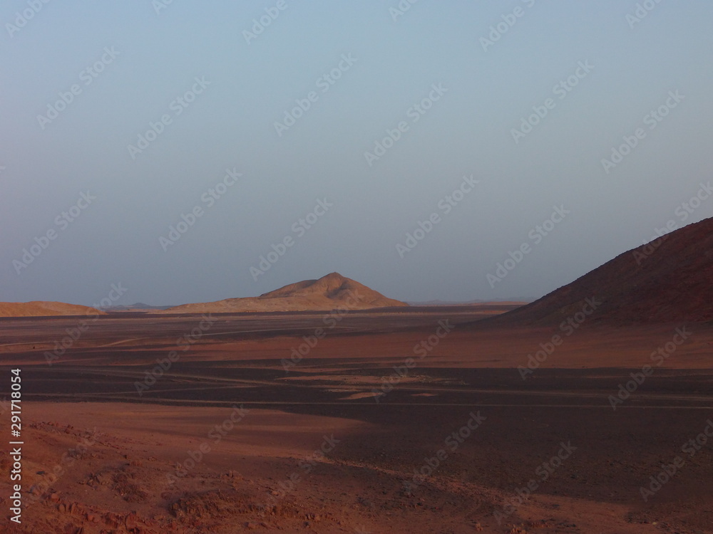 Evening Sahara desert